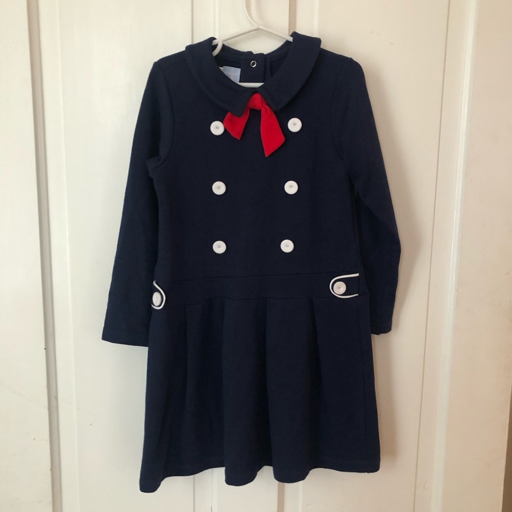 Bella bliss sailor dress sz 6 Pima cotton